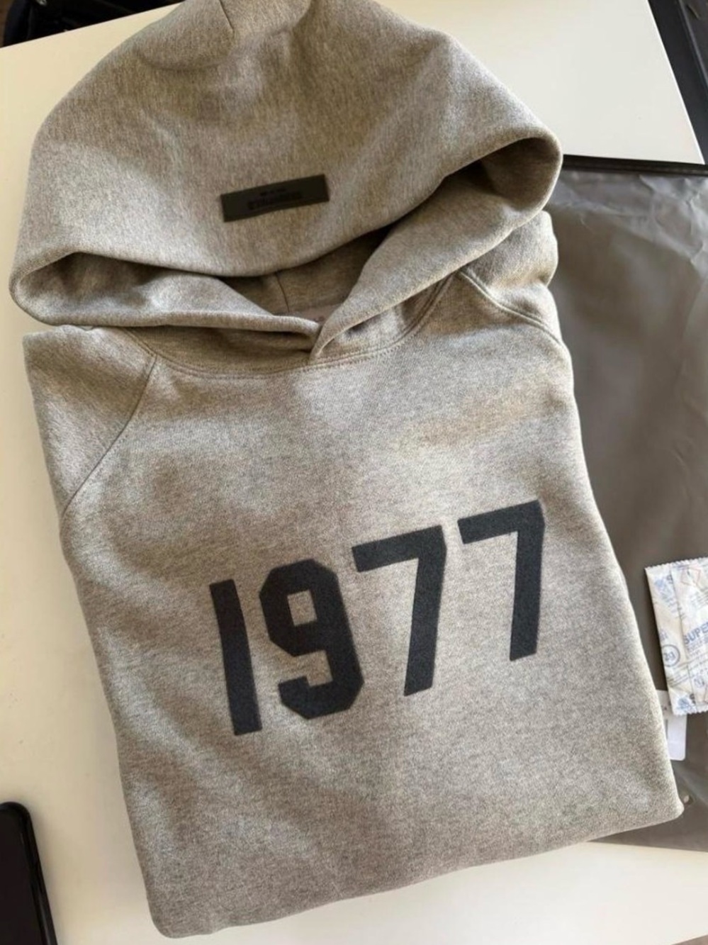 NEW Essentials Fear Of God Dark Oat 1977 Hoodie - Size M